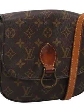 Authentic LOUIS VUITTON Monogram Saint Cloud MM Shoulder Bag M51243 LV